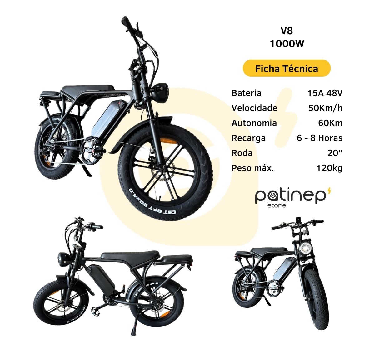 Autopropelido Bike V8